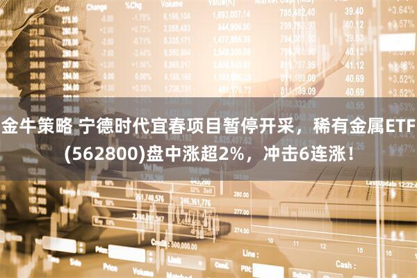 金牛策略 宁德时代宜春项目暂停开采，稀有金属ETF(562800)盘中涨超2%，冲击6连涨！