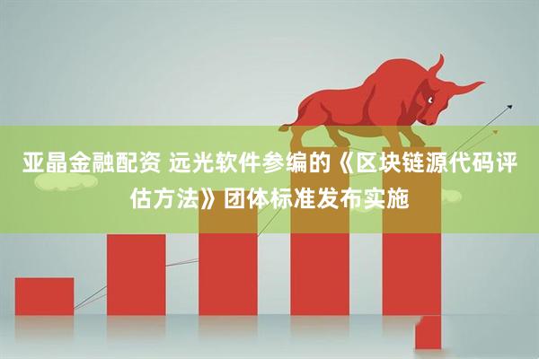 亚晶金融配资 远光软件参编的《区块链源代码评估方法》团体标准发布实施